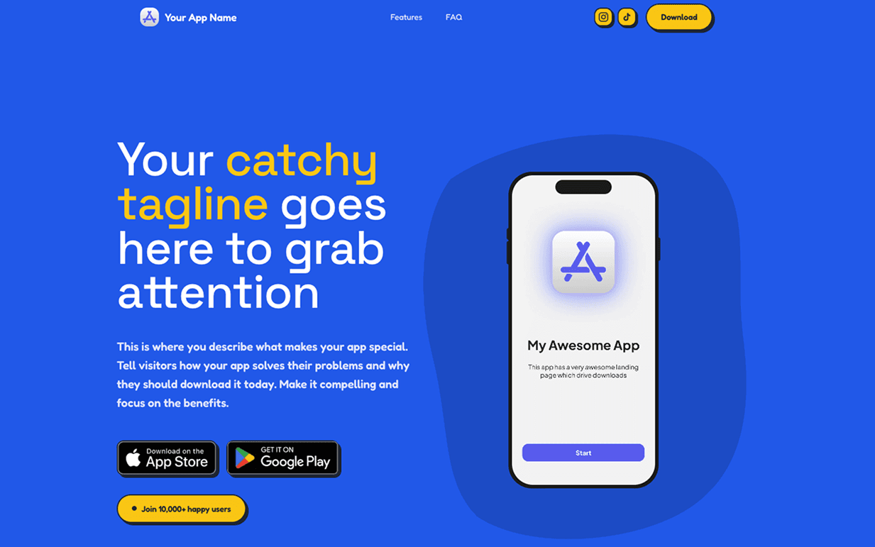 Cartoon template preview